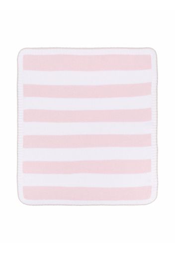 La Stupenderia striped organic cotton blanket - Rosa