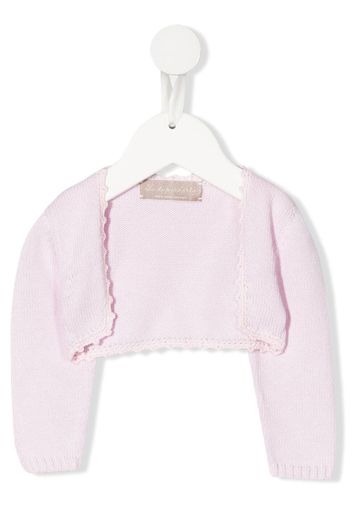 La Stupenderia organic cotton cropped cardigan - Rosa