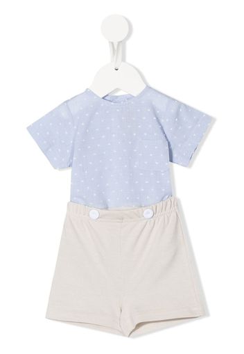 La Stupenderia polka-dot shorts romper - Blu