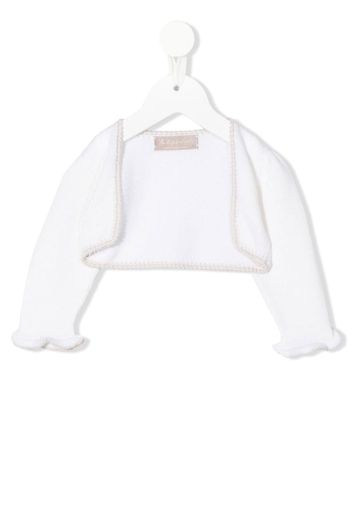 La Stupenderia Cardigan crop - Bianco