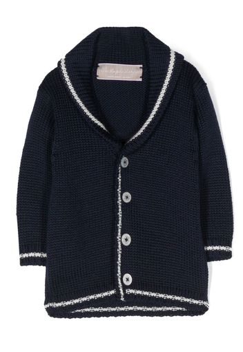 La Stupenderia button-up wool cardigan - Blu