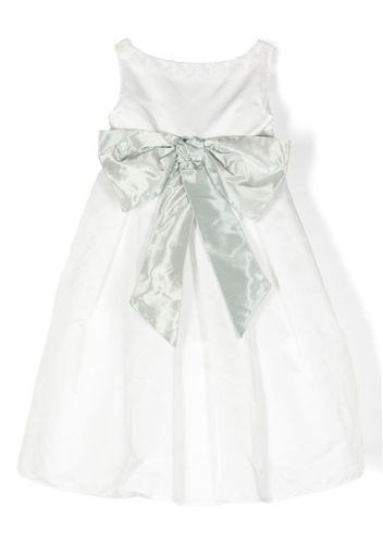 La Stupenderia bow-belted flared skirt - Bianco