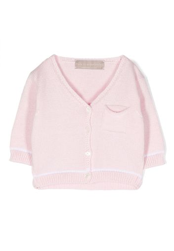 La Stupenderia Cardigan con scollo a V - Rosa