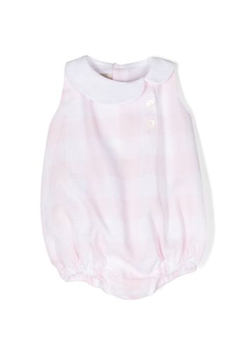 La Stupenderia check-print buttoned shorties - Rosa