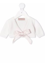 La Stupenderia short-sleeve tied cardigan - Rosa