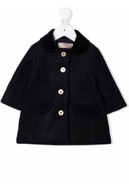 La Stupenderia button-up wool-blend coat - Blu