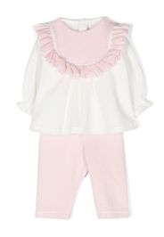 La Stupenderia ruffled-trim tracksuit set - Bianco