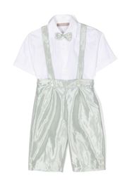 La Stupenderia cotton trouser set - S05 BIANCO BLU