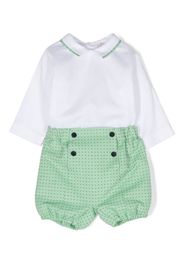 La Stupenderia polka-dot print cotton shorts - Bianco