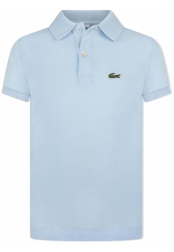 Lacoste Kids crocodile polo shirt - Blu