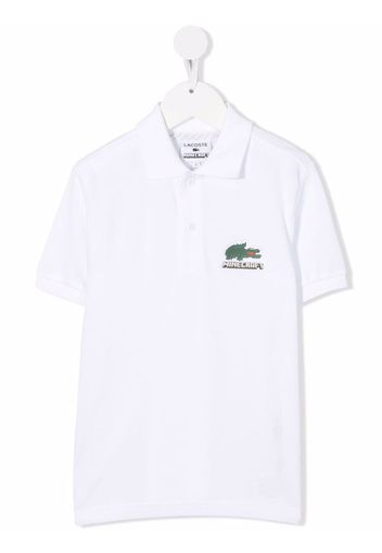 Lacoste Kids Minecraft polo shirt - Bianco