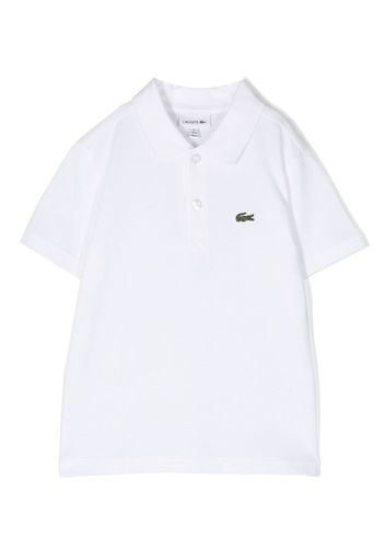 Lacoste Kids embroidered-logo polo shirt - Bianco