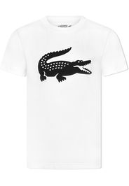 Lacoste Kids T-shirt con stampa - Bianco