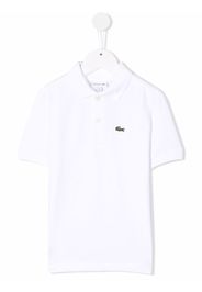 Lacoste Kids crocodile embroidery polo shirt - Bianco