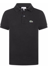 Lacoste Kids embroidered logo short-sleeve polo shirt - Nero