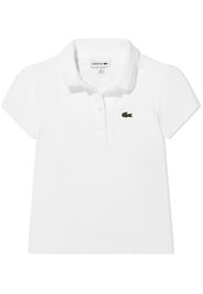 Lacoste Kids chest logo-patch polo shirt - Bianco