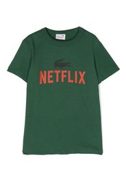 Lacoste Kids logo-print cotton T-shirt - Verde