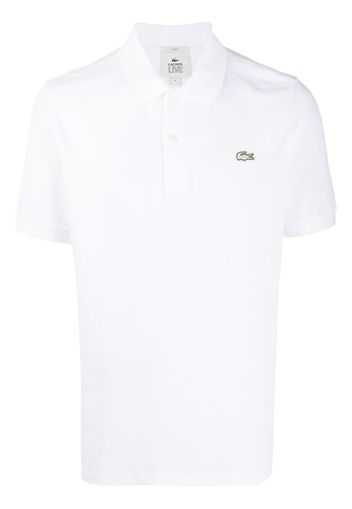 embroidered logo polo shirt