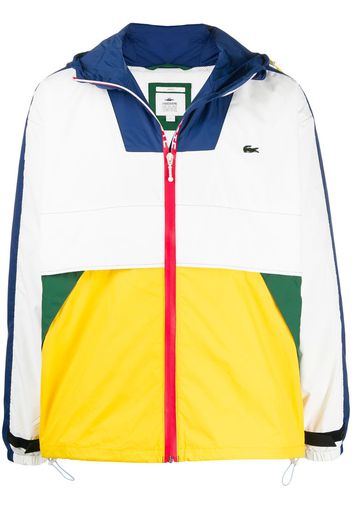 yellow windbreaker jacket