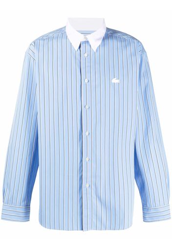 Lacoste Live striped logo shirt - Blu