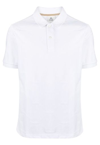 Lacoste Live Polo con effetto jacquard - Bianco