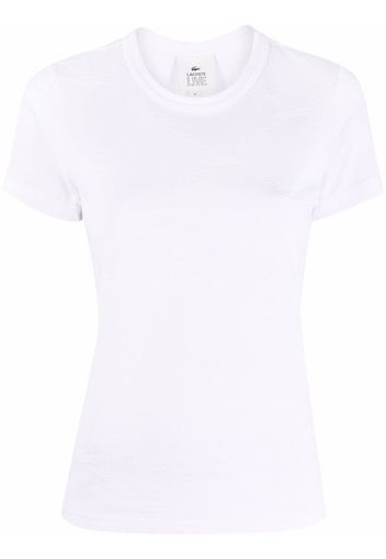 Lacoste Live T-shirt con ricamo - Bianco