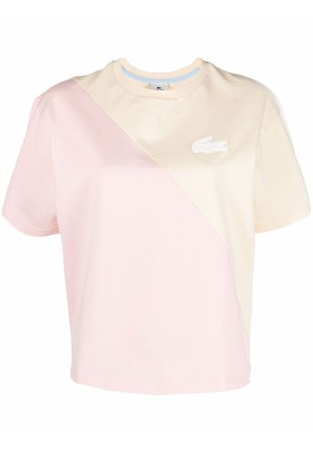 Lacoste Live T-shirt con design color-block - Toni neutri