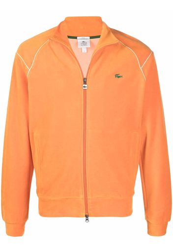 Lacoste Live embroidered logo sweatjacket - Arancione