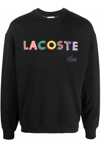 Lacoste Live L!VE embroidered-logo fleece sweatshirt - Nero