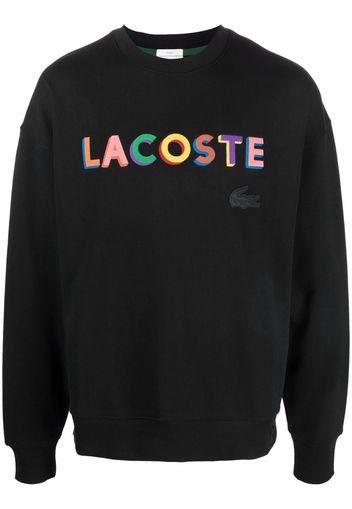 Lacoste Live L!VE embroidered fleece sweatshirt - Nero