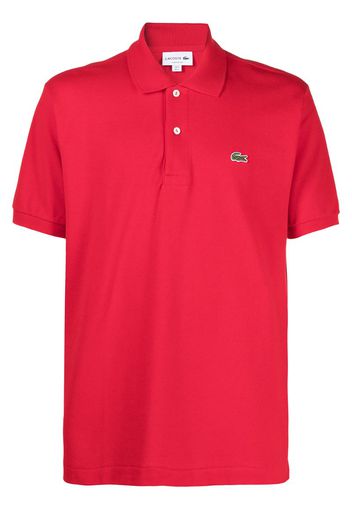 embroidered logo polo shirt