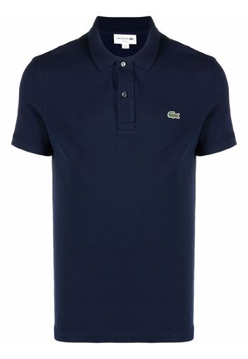 Lacoste logo-embroidered polo shirt - Blu