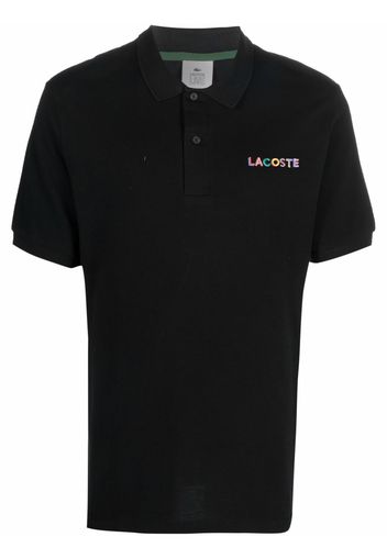 Lacoste embroidered-logo polo shirt - Nero