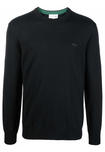 Lacoste logo embroidered sweatshirt - Nero