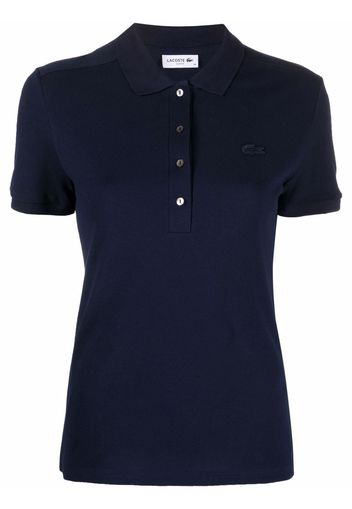 Lacoste chest logo-patch polo top - Blu