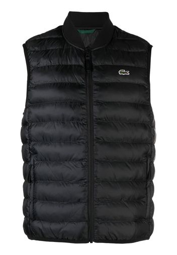 Lacoste Golf Essentials padded gilet - Nero