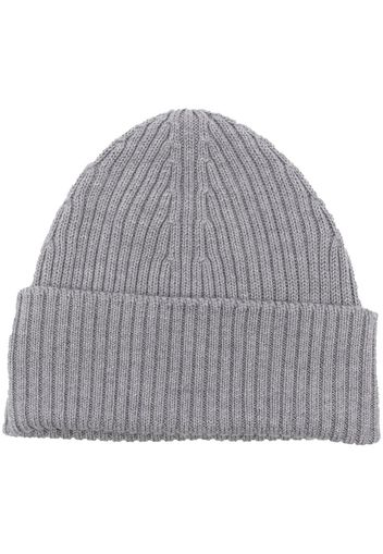 Lacoste chunky ribbed-knit beanie - Grigio