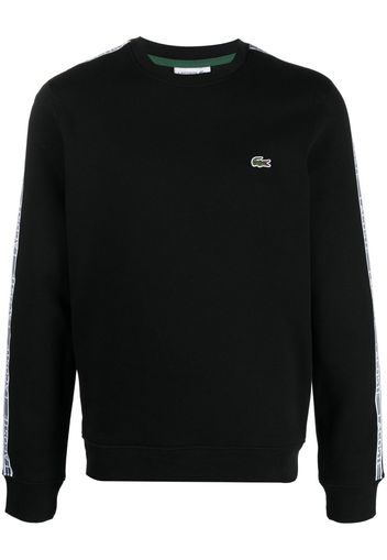 Lacoste crocodile-patch crewneck sweatshirt - Nero