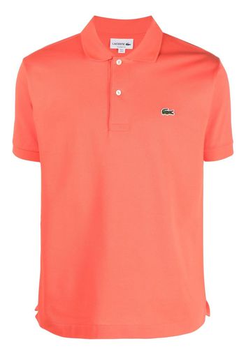 Lacoste logo-patch polo shirt - Arancione