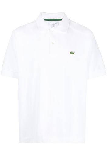 Lacoste logo-appliqué short-sleeve polo shirt - Bianco