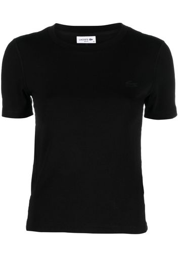 Lacoste logo-patch T-shirt - Nero