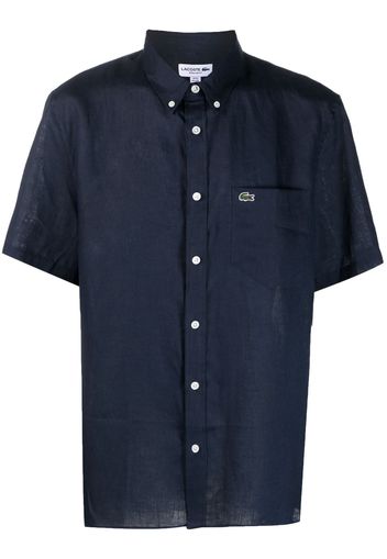 Lacoste embroidered logo short-sleeve shirt - Blu