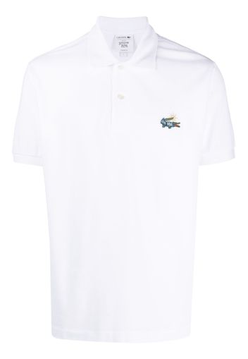 Lacoste x Netflix cotton polo shirt - Bianco