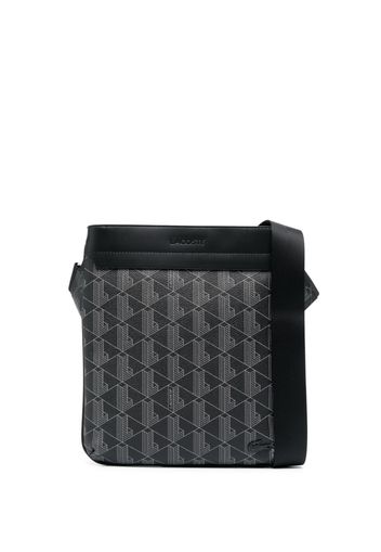 Lacoste The Blend monogram messenger bag - Nero