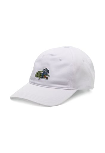 Lacoste logo-patch baseball cap - Bianco