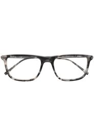 square-frame tortoiseshell glasses