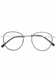 Lacoste round-frame logo-engraved glasses - Argento