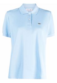 Lacoste logo-patch piqué polo shirt - Blu