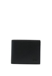 Lacoste Chantaco textured bi-fold wallet - Nero