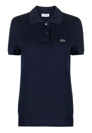 Lacoste logo-patch piqué polo shirt - Blu